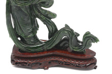 Load image into Gallery viewer, Chinese Spinach Green Jade Figure of a Beauty