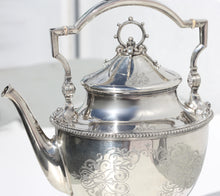 Load image into Gallery viewer, Ball Black &amp; Co. Sterling Four-Piece Tea Service, w/a Gorham EPNS Tray