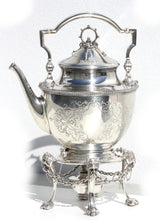Load image into Gallery viewer, Ball Black &amp; Co. Sterling Four-Piece Tea Service, w/a Gorham EPNS Tray