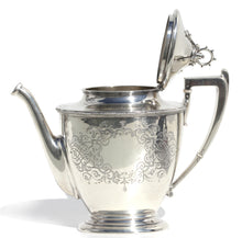Load image into Gallery viewer, Ball Black &amp; Co. Sterling Four-Piece Tea Service, w/a Gorham EPNS Tray