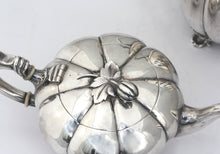 Load image into Gallery viewer, Continental Four-Piece Silver Tea &amp; Coffee Service, w/ a Silver Plate Tray
