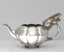 Load image into Gallery viewer, Continental Four-Piece Silver Tea &amp; Coffee Service, w/ a Silver Plate Tray