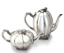 Load image into Gallery viewer, Continental Four-Piece Silver Tea &amp; Coffee Service, w/ a Silver Plate Tray