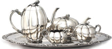 Load image into Gallery viewer, Continental Four-Piece Silver Tea &amp; Coffee Service, w/ a Silver Plate Tray