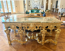 Load image into Gallery viewer, Impressive French Regency Style Onyx Top Giltwood Center Table