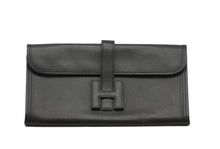 Load image into Gallery viewer, Hermès Jige Elan 29 Epsom Black Leather Clutch