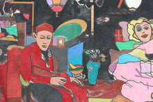 Load image into Gallery viewer, Richard Merkin, (Broken Blossoms: Le Chien D’Or, 1990, oil on canvas