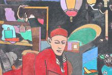 Load image into Gallery viewer, Richard Merkin, (Broken Blossoms: Le Chien D’Or, 1990, oil on canvas