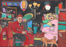Load image into Gallery viewer, Richard Merkin, (Broken Blossoms: Le Chien D’Or, 1990, oil on canvas