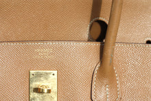 Load image into Gallery viewer, Hermes Tan Leather Birkin Bag, 40 CM