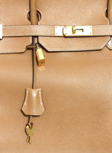 Load image into Gallery viewer, Hermes Tan Leather Birkin Bag, 40 CM