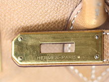 Load image into Gallery viewer, Hermes Tan Leather Birkin Bag, 40 CM