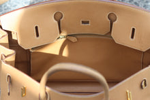 Load image into Gallery viewer, Hermes Tan Leather Birkin Bag, 40 CM