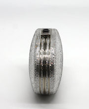 Load image into Gallery viewer, Judith Leiber Silver Minaudière Evening Bag