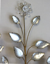 Load image into Gallery viewer, Pair of Italian Rock Crystal and Gilt Metal Three-Light Wall Lights