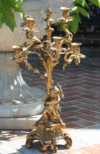 Load image into Gallery viewer, Pair of Louis XV Style Gilt Bronze Six-Light Candelabra