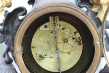Load image into Gallery viewer, Large Louis XV Style Gilt and Patinated Bronze Mantel Clock