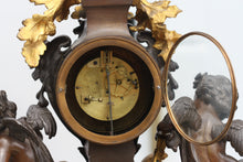 Load image into Gallery viewer, Large Louis XV Style Gilt and Patinated Bronze Mantel Clock