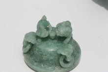 Load image into Gallery viewer, Chinese Carved Jadeite Covered Censer