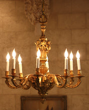 Load image into Gallery viewer, Regence Style Ormolu Eight-Light Chandelier