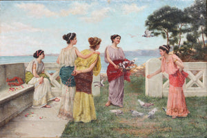 Painting; E C. (?) Bellincioni, (Italian School, 19th Century)