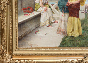 Painting; E C. (?) Bellincioni, (Italian School, 19th Century)