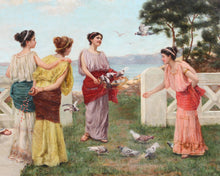 Load image into Gallery viewer, Painting; E C. (?) Bellincioni, (Italian School, 19th Century)
