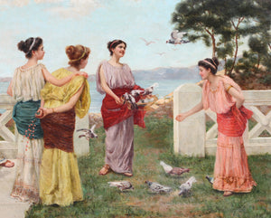 Painting; E C. (?) Bellincioni, (Italian School, 19th Century)