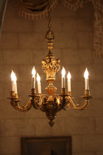 Load image into Gallery viewer, Regence Style Ormolu Eight-Light Chandelier