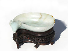 Load image into Gallery viewer, Fine Chinese Ram Headed White Jadeite Brush Washer