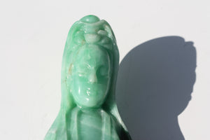 Fine Chinese Emerald Green Jadeite Quanyin