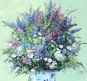 Dan Poole, (American, b. 1941) Flowers in a Chinese Bowl, 1988
