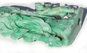 Fine Chinese Emerald Green Jadeite Quanyin