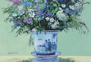 Dan Poole, (American, b. 1941) Flowers in a Chinese Bowl, 1988