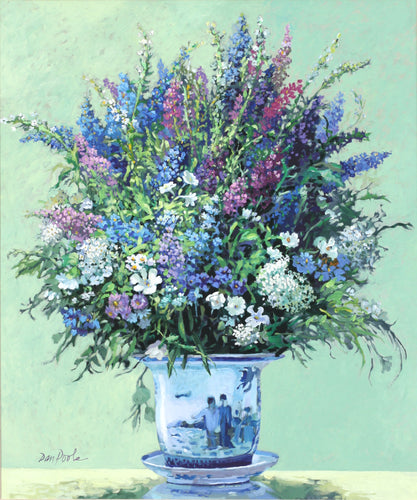 Dan Poole, (American, b. 1941) Flowers in a Chinese Bowl, 1988