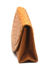 Load image into Gallery viewer, Parri Firenze Light Brown Ostrich Skin Clutch