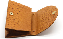 Load image into Gallery viewer, Parri Firenze Light Brown Ostrich Skin Clutch
