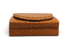 Load image into Gallery viewer, Parri Firenze Light Brown Ostrich Skin Clutch