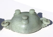 Load image into Gallery viewer, Fine Chinese Celadon Jade Tripod Censer Qing Dynasty