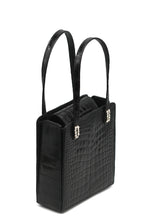 Load image into Gallery viewer, Lana Marks Black Alligator Dress Purse