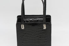 Load image into Gallery viewer, Lana Marks Black Alligator Dress Purse
