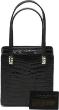 Load image into Gallery viewer, Lana Marks Black Alligator Dress Purse