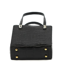 Load image into Gallery viewer, Lana Marks Black Alligator Dress Purse