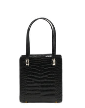 Load image into Gallery viewer, Lana Marks Black Alligator Dress Purse