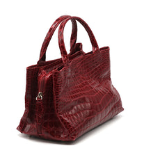 Load image into Gallery viewer, Laurent Effel Ruby Red Alligator Handbag