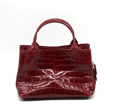 Load image into Gallery viewer, Laurent Effel Ruby Red Alligator Handbag