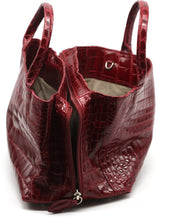 Load image into Gallery viewer, Laurent Effel Ruby Red Alligator Handbag