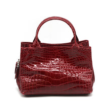 Load image into Gallery viewer, Laurent Effel Ruby Red Alligator Handbag
