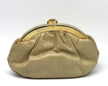 Load image into Gallery viewer, Judith Leiber Beige Lizard Skin Handbag