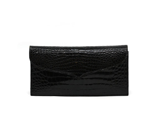 Laurent Effel Black Alligator Clutch